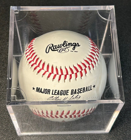 2006 Houston Astros Souvenir Rawlings Major League Baseball in Acrylic Display Case