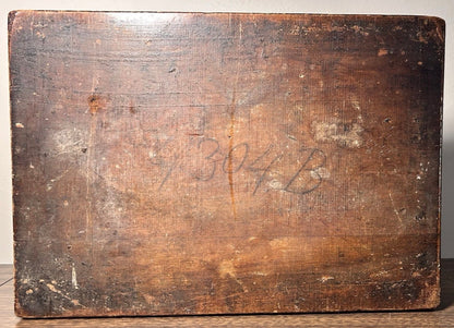 Mid 19th Century American Victorian Rococo Revival Style Carved Black Walnut Wood Architectural Molding Pattern Block