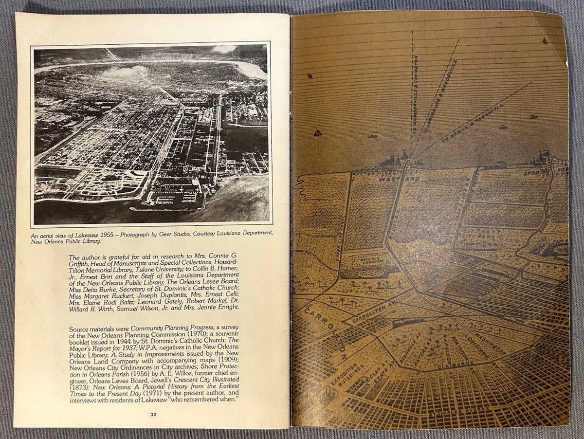 Vintage 1971 “Lakeview Lore” by Leonard V. Huber Softcover Booklet