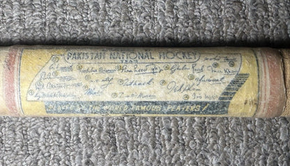 Vintage 1956 Melbourne Olympics Pakistan National Field Hockey Team Facsimile Signatures Bulldog Brand Presentation Souvenir Stick