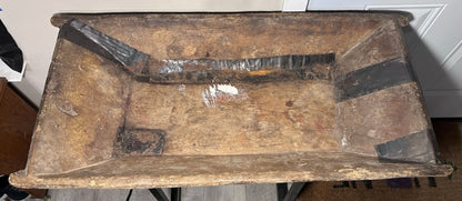 Circa 1870 American Primitive Wooden Wooden Dough Bowl