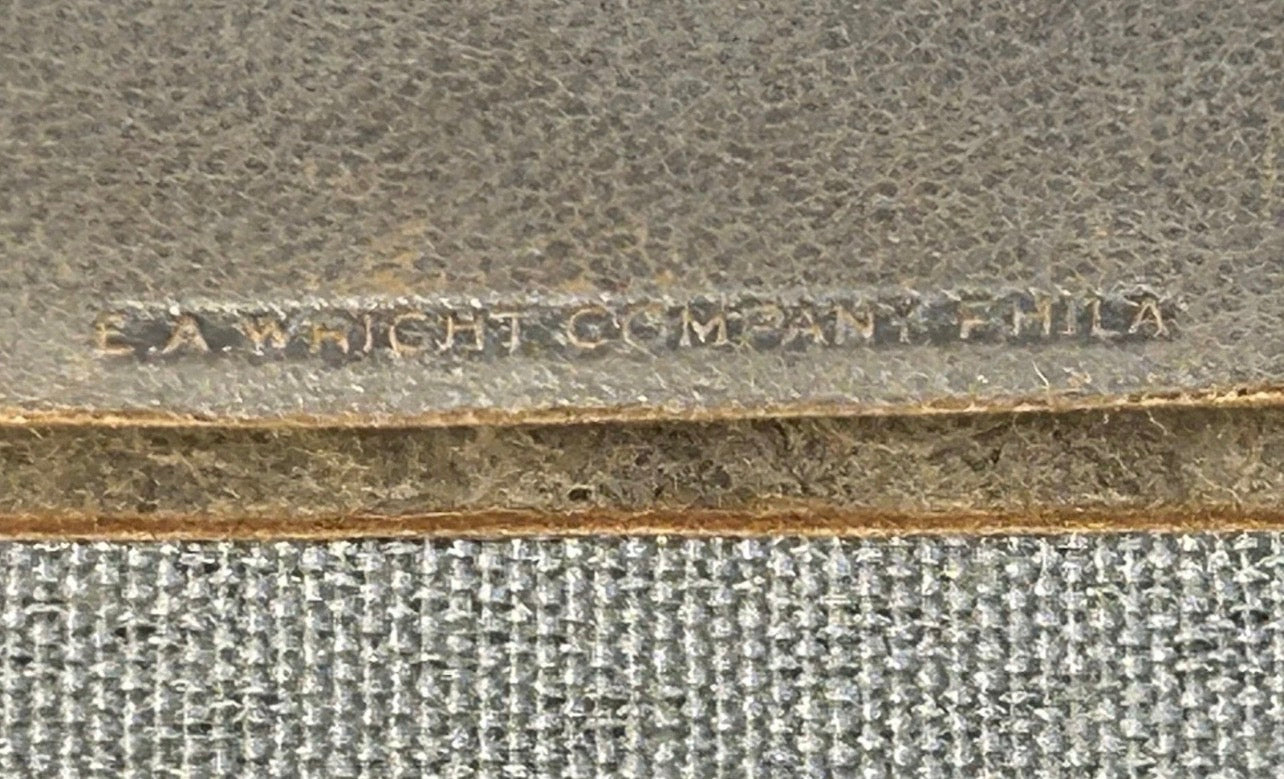 1918 University of Wisconsin Leather-Bound Commencement Invitation Program by E.A. Wright Company