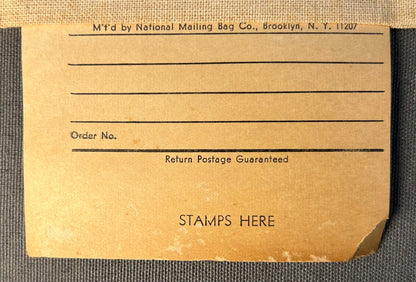 Vintage 1970’s American Can Company New Orleans, Louisiana Canvas Mailing Bag