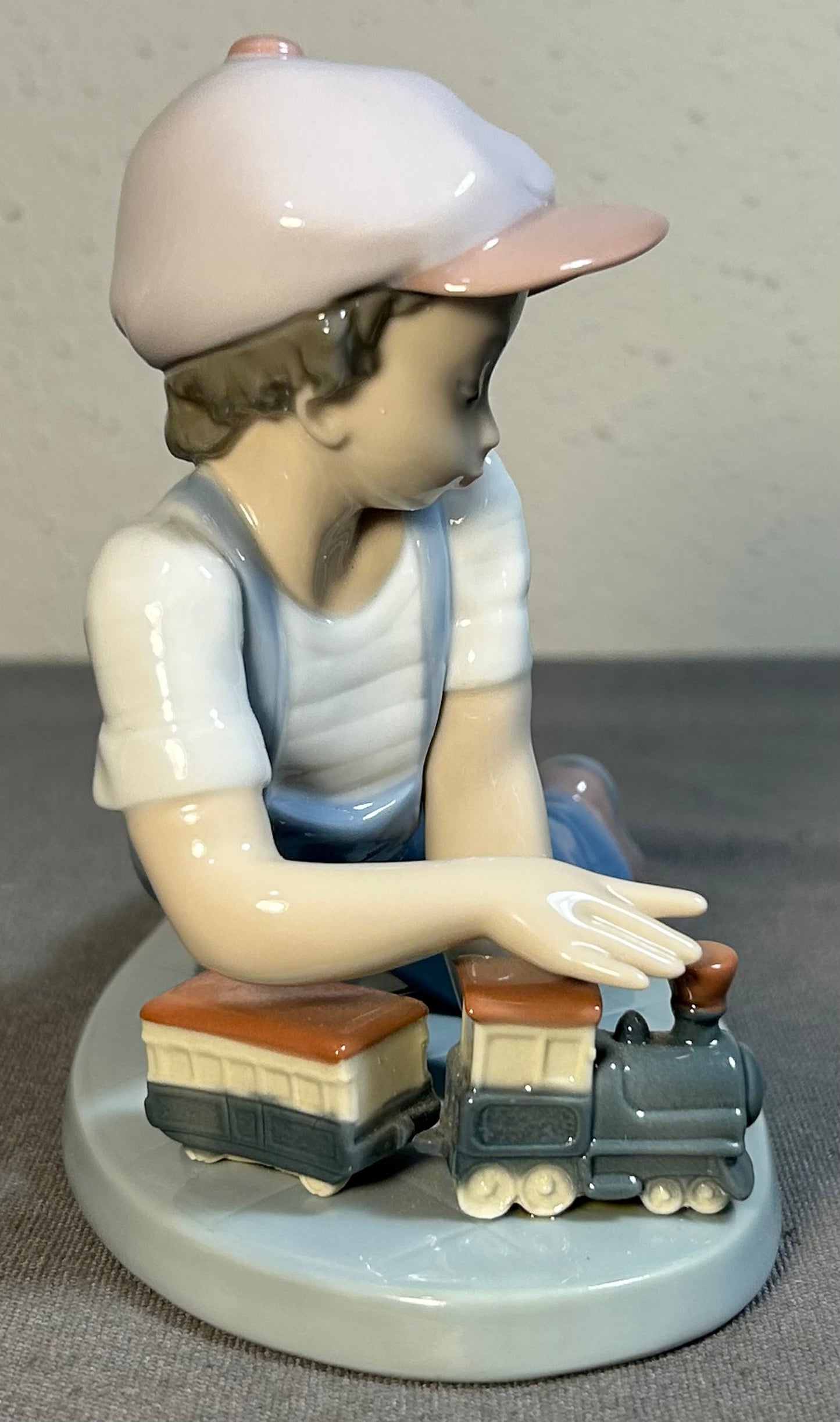Vintage 1992 Spanish Lladro Porcelain All Aboard (#7619) (Retired)
