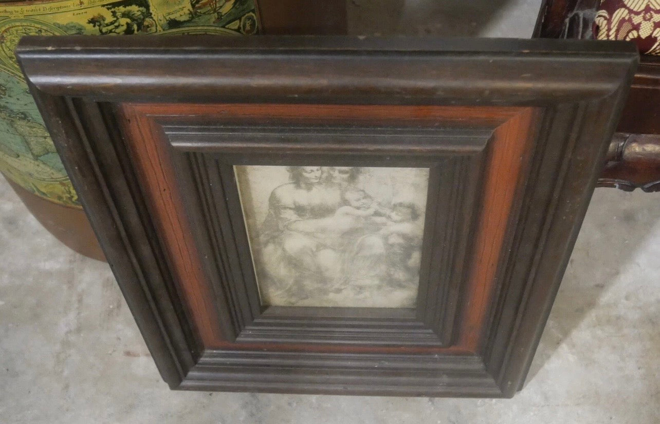 Vintage Mid 20th Century After Leonardo da Vinci "The Virgin and Child with St. Anne and St. John the Baptist" Framed Print by Turner Wall Accessories (Chicago)