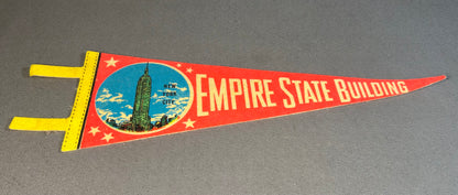 Vintage 1970’s American IMPKO Empire State Building New York City Souvenir Felt Pennant