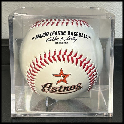2006 Houston Astros Souvenir Rawlings Major League Baseball in Acrylic Display Case