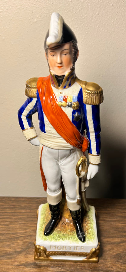 Vintage Circa 1950 German Scheibe-Alsbach Kister Mortier French Soldier Figurine