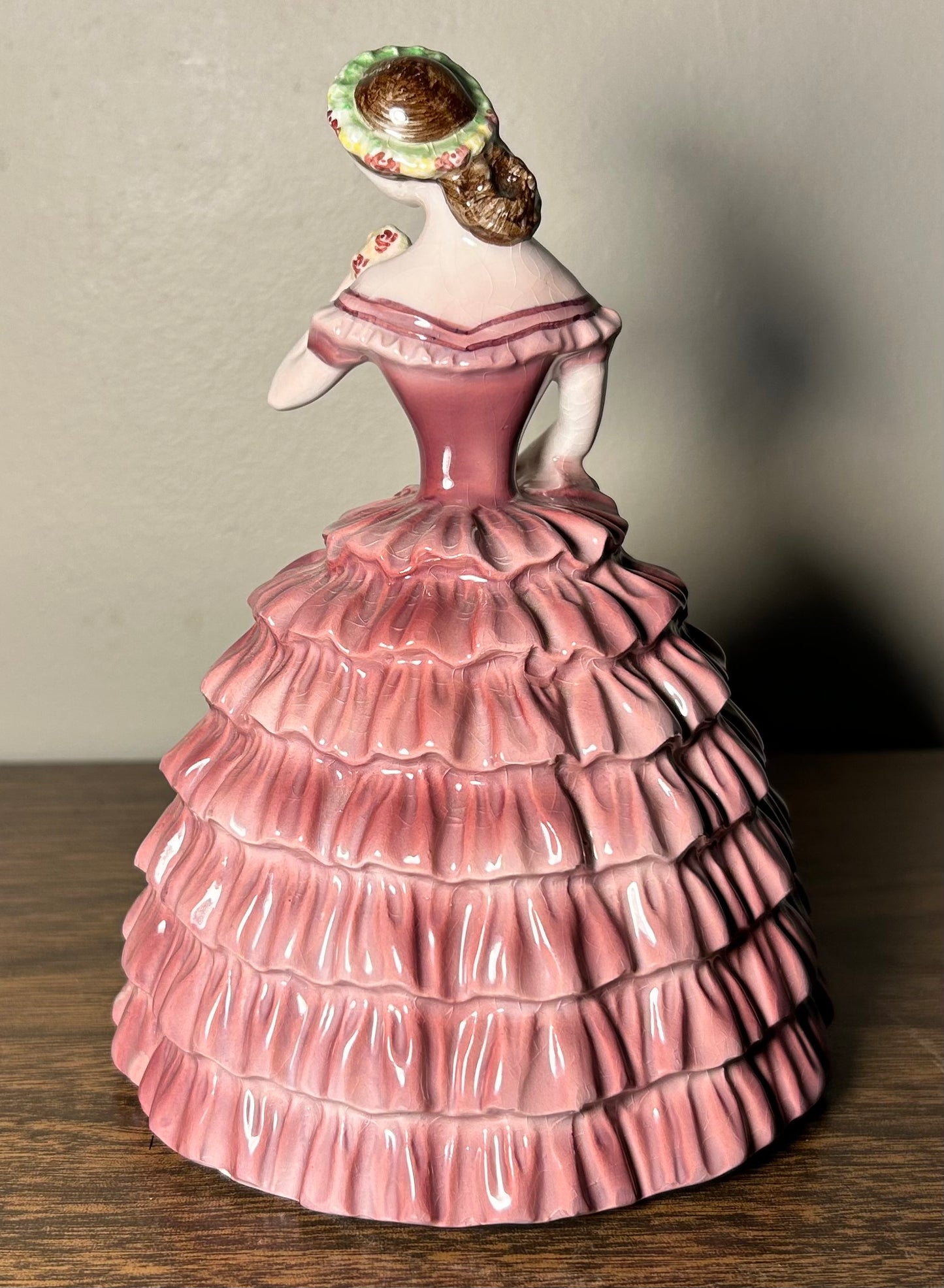 Circa 1948 American Goldscheider Everlast Corp. Ceramic Quadrille Woman Figurine by P. Porcher