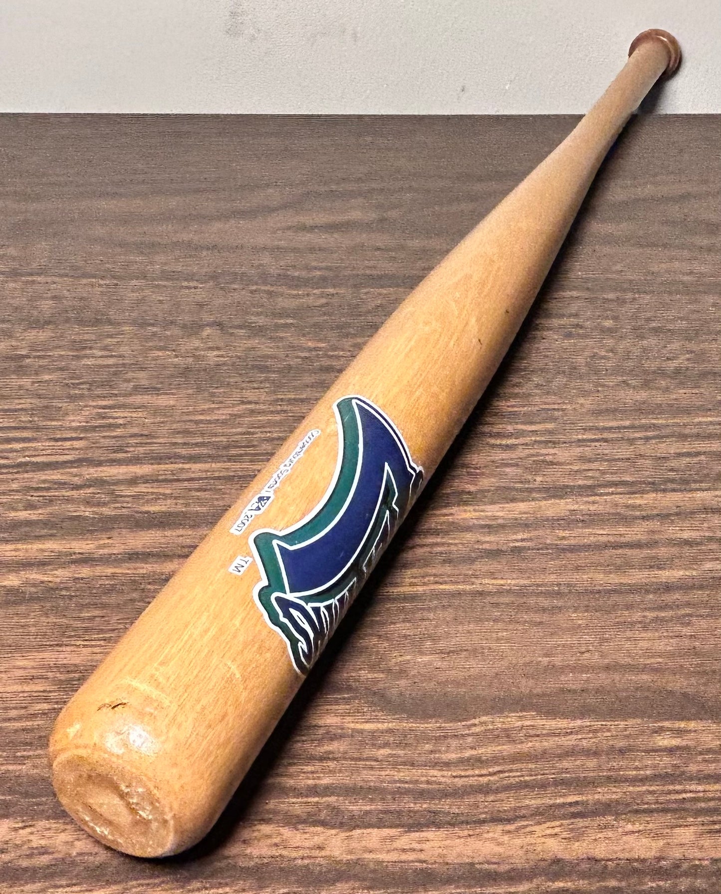 2007 New Orleans Zephyrs Souvenir Miniature Wooden Baseball Bat