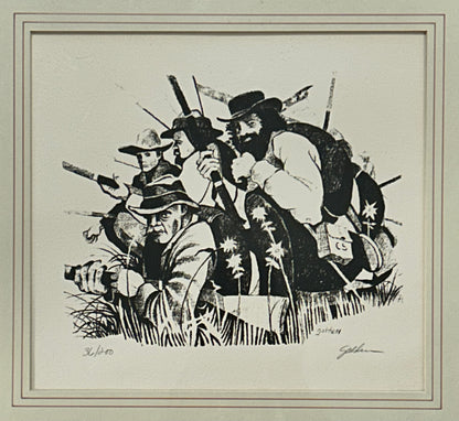 Rolland Golden - Civil War Framed Signed Limited Edition Lithograph Print (#36/200) (1970) (New Orleans)