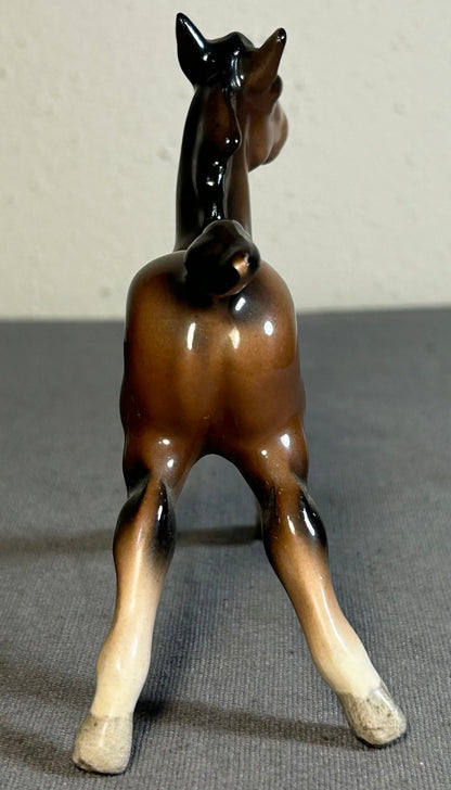 Vintage 1961-1973 English Beswick Pottery Ceramic Large Stretched Foal Horse Figurine