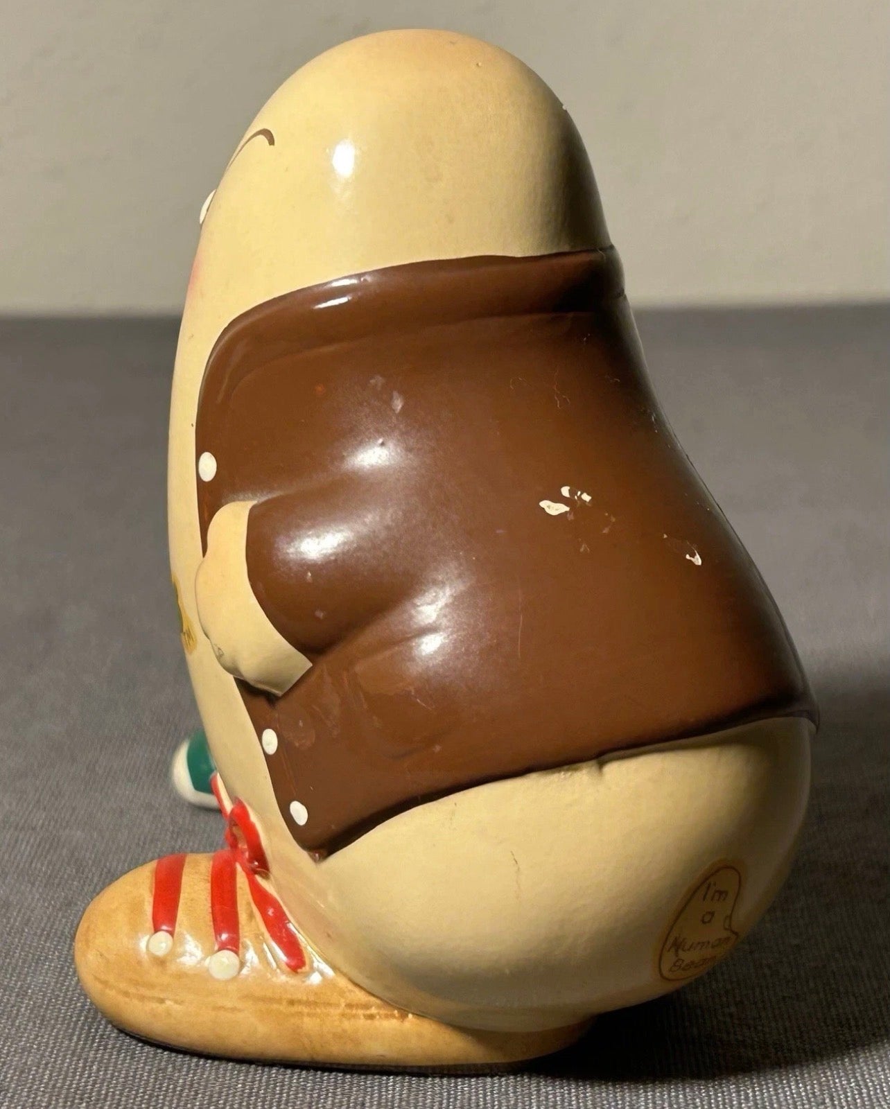 1981 Enesco Human Beans Grandpas Are Special Ceramic Figurine Made in Sri Lanka