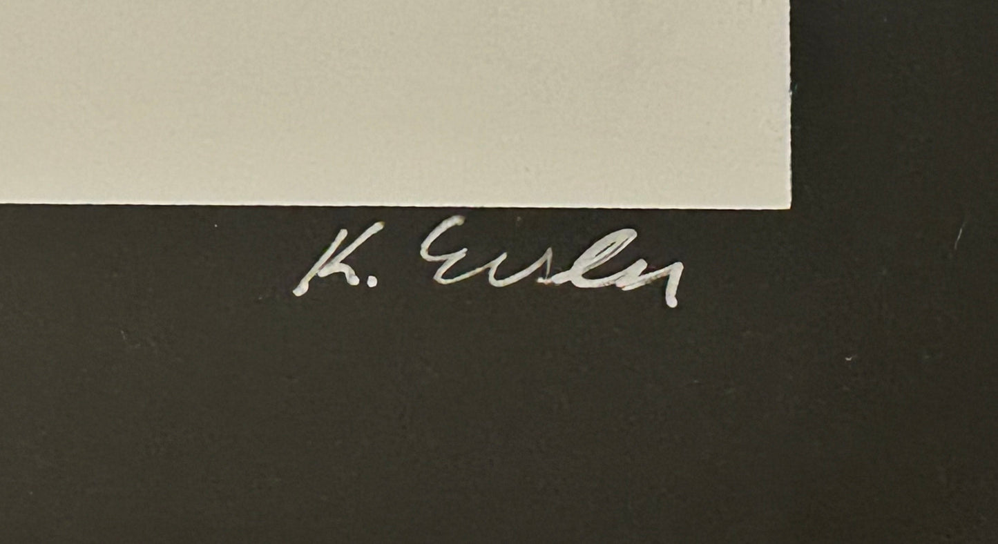 Karl Eisler - “Deco Vase” Signed Framed Limited Edition Serigraph Print (#378/2500) (1984) (American)