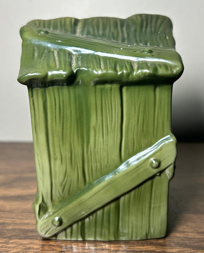 Vintage 1970’s Pigs and Outhouse Novelty Porcelain Figurine Made in Taiwan R.O.C.