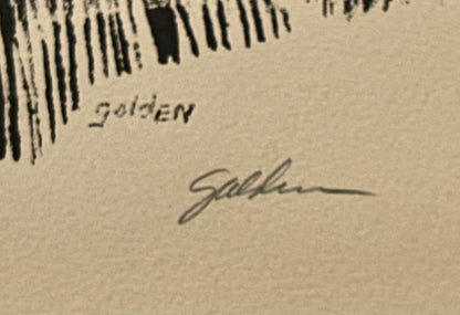 Rolland Golden - Civil War Framed Signed Limited Edition Lithograph Print (#36/200) (1970) (New Orleans)