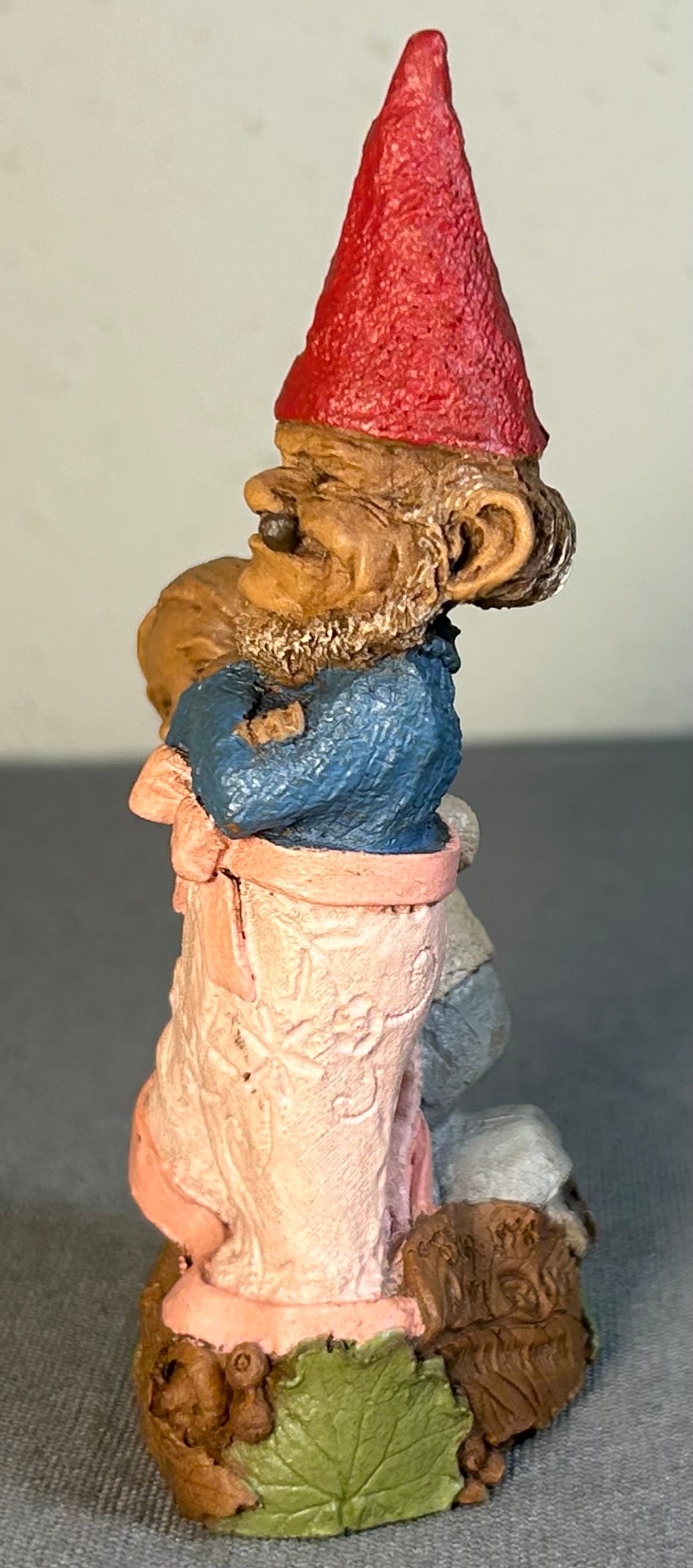 Vintage 1998 American Tom Clark Hem & Her Resin Thimble Gnome Figurine with Story Card