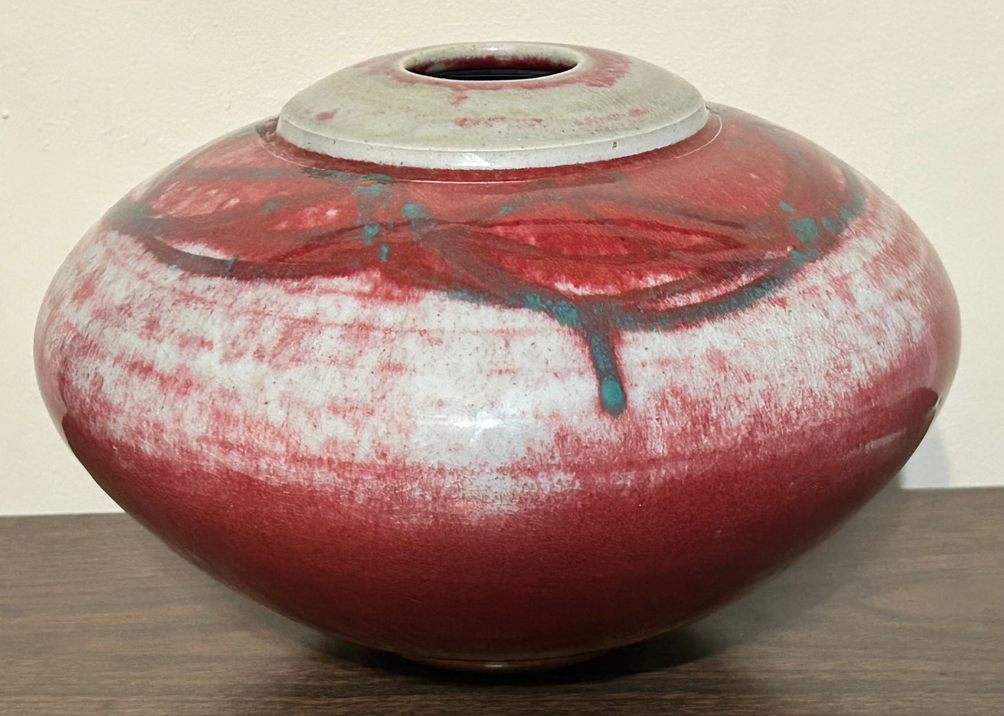 Vintage 1980’s American Contemporary Style Gary Kosmas Art Pottery Clay Rotund Vase