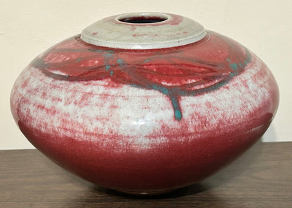 Vintage 1980’s American Contemporary Style Gary Kosmas Art Pottery Clay Rotund Vase