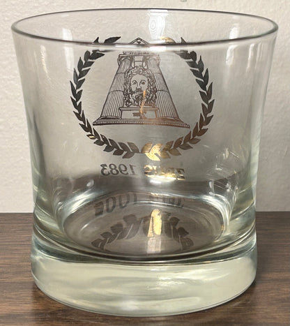 Vintage 1983 Krewe of Zeus Lowball Glass (Metairie, Jefferson Parish Mardi Gras)