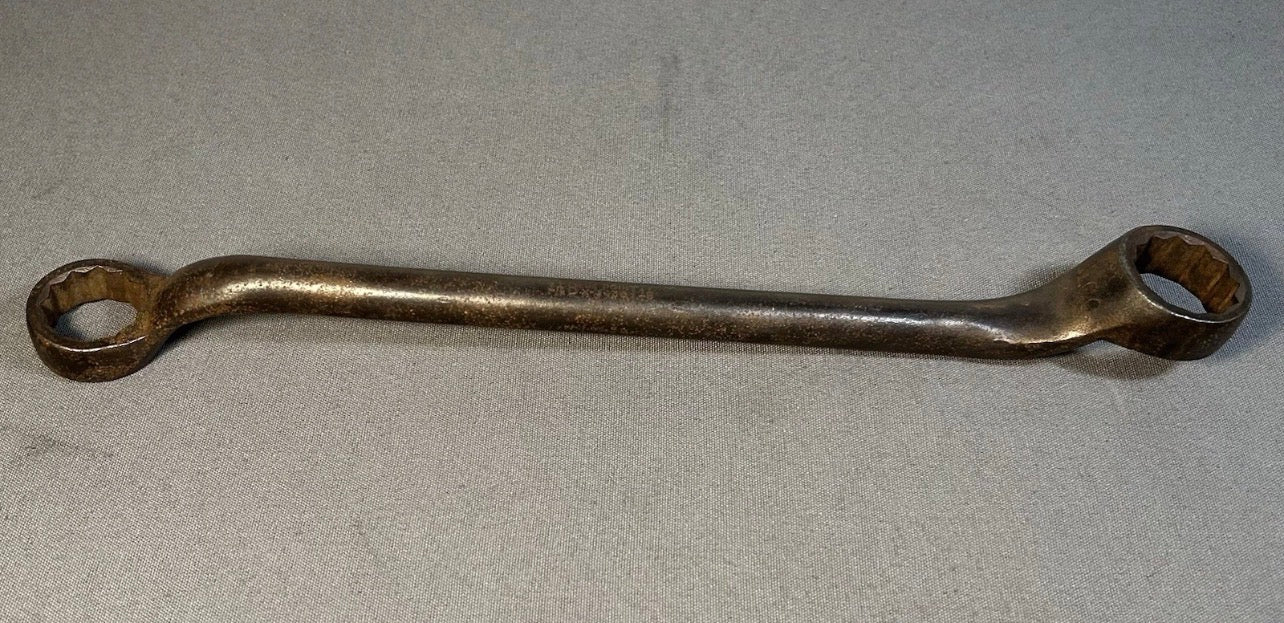 1928-1946 American Blue-Point/Snap-on Steel Model BX-3436 Double-Offset 12-Point Box Wrench Tool