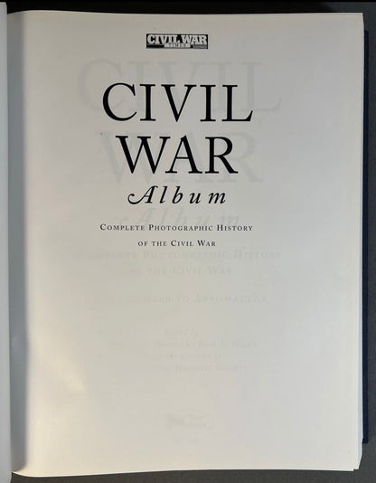 Vintage 2000 “Civil War Album: Complete Photographic History of the Civil War – Fort Sumter to Appomattox” Hardcover Book