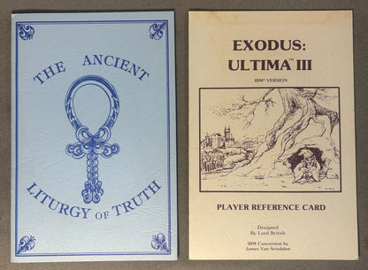Vintage 1983 Exodus: Ultimata III Complete Big-Box PC Video Game Published by Origin Systems