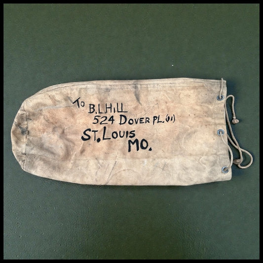 1940’s World War II Era American U.S. Navy Canvas Duffel Seabag