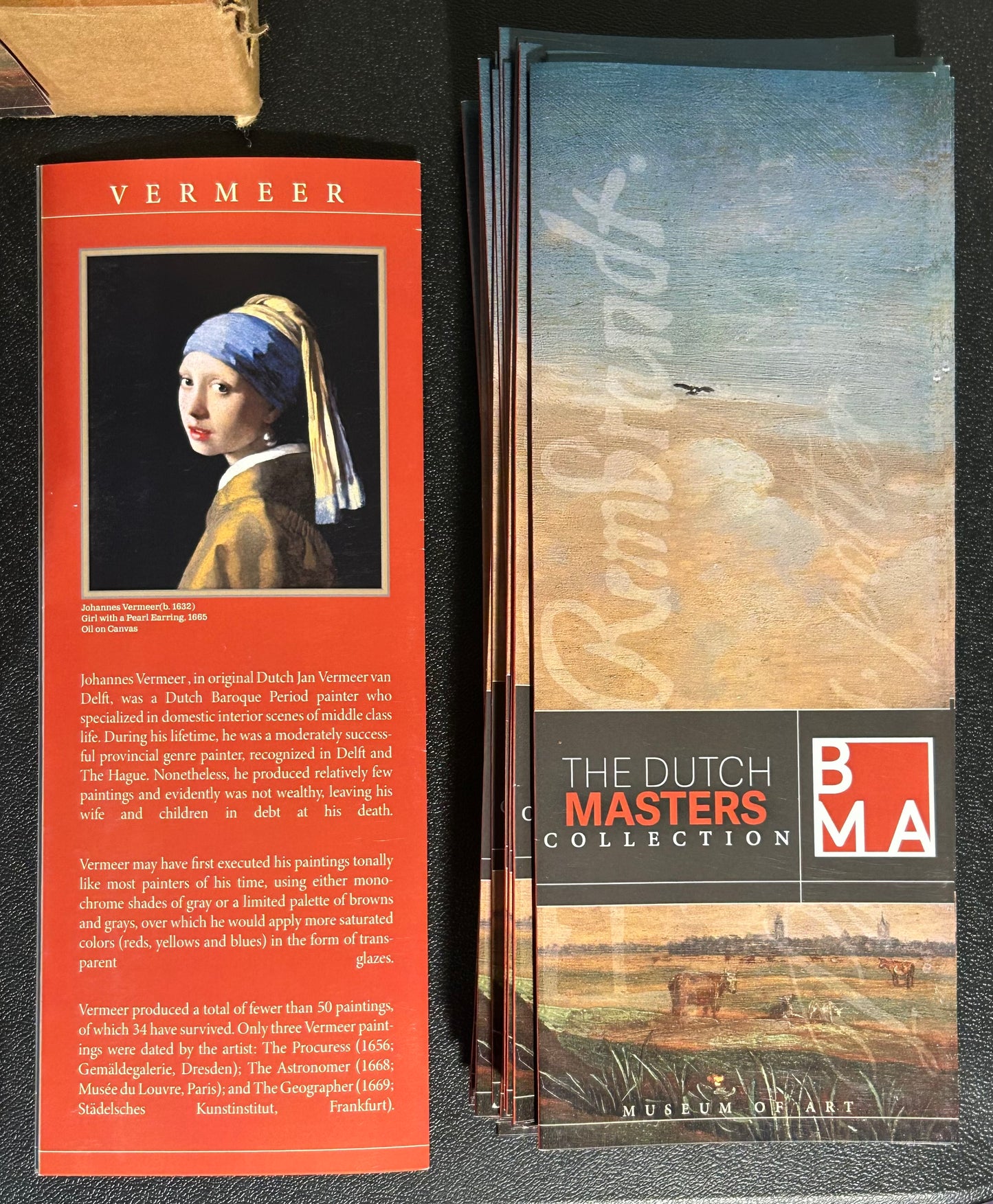 Leverage: Redemption – Season 1, Episode 1: "The Too Many Rembrandts Job" – Master Prop Archive Lot of 154 Belkin Museum Brochures and Maxwell Misprints