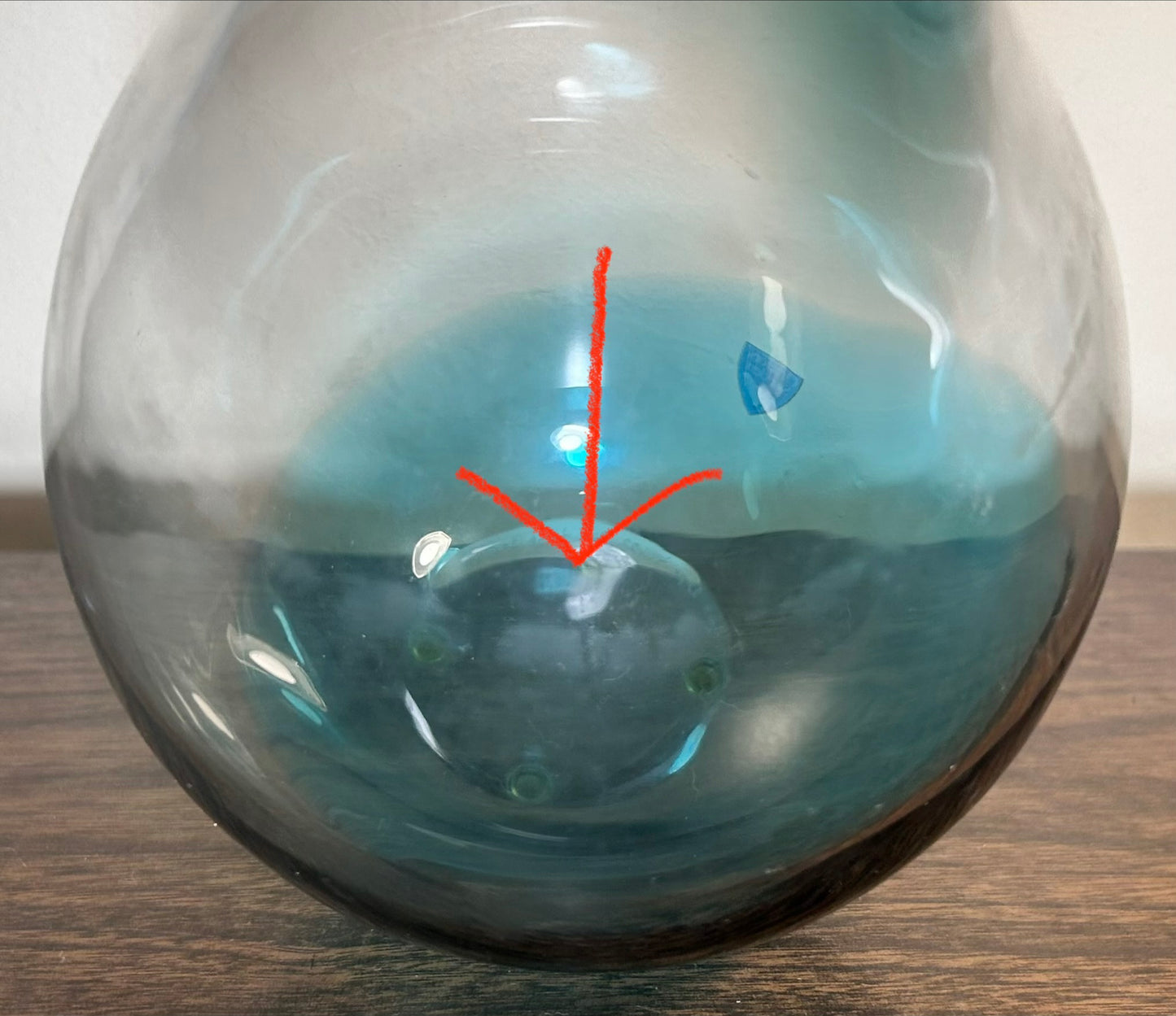 Vintage 1996 Swedish Orrefors Expo Glass Bottle Vase by Lena Bergström (4911-22)
