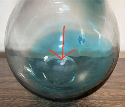 Vintage 1996 Swedish Orrefors Expo Glass Bottle Vase by Lena Bergström (4911-22)