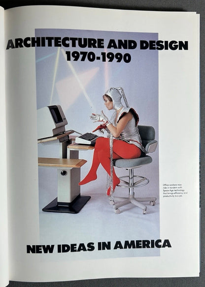 Vintage 1991 “Architecture and Design 1970-1990: New Ideas in America" by Beverly Russell Hardcover Book