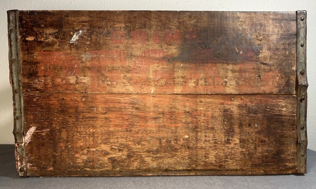1940’s New Orleans Regal Beer American Brewing Company Wooden/Metal Strapped 24-Bottle Beverage Shipping Crate