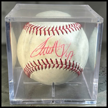 Matty Ott Autographed Official Major League Baseball in Acrylic Case
