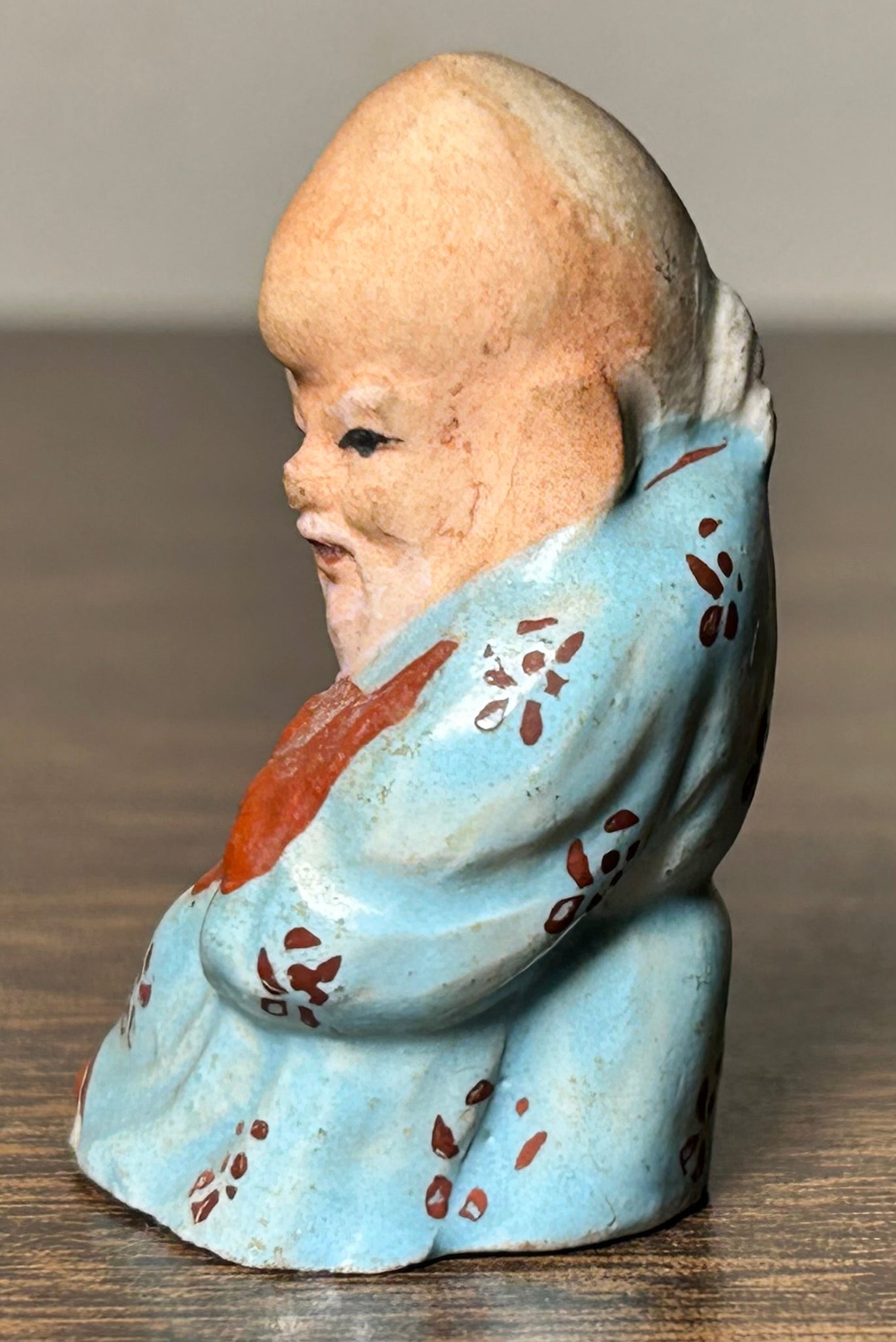 Vintage Mid 20th Century Chinese Porcelain Shou Lao Miniature Figurine