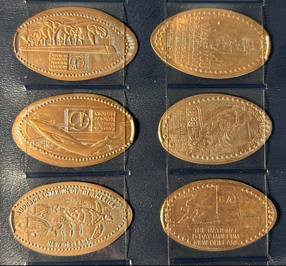 40 Pressed Penny Elongated Coins Collection in Vinyl Collector Case