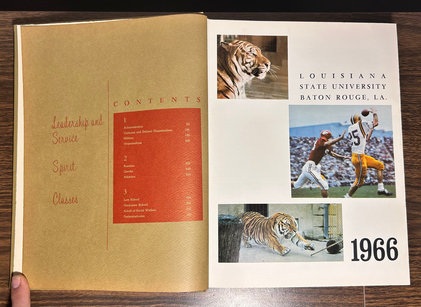Vintage 1966 LSU Tigers Gumbo Yearbook