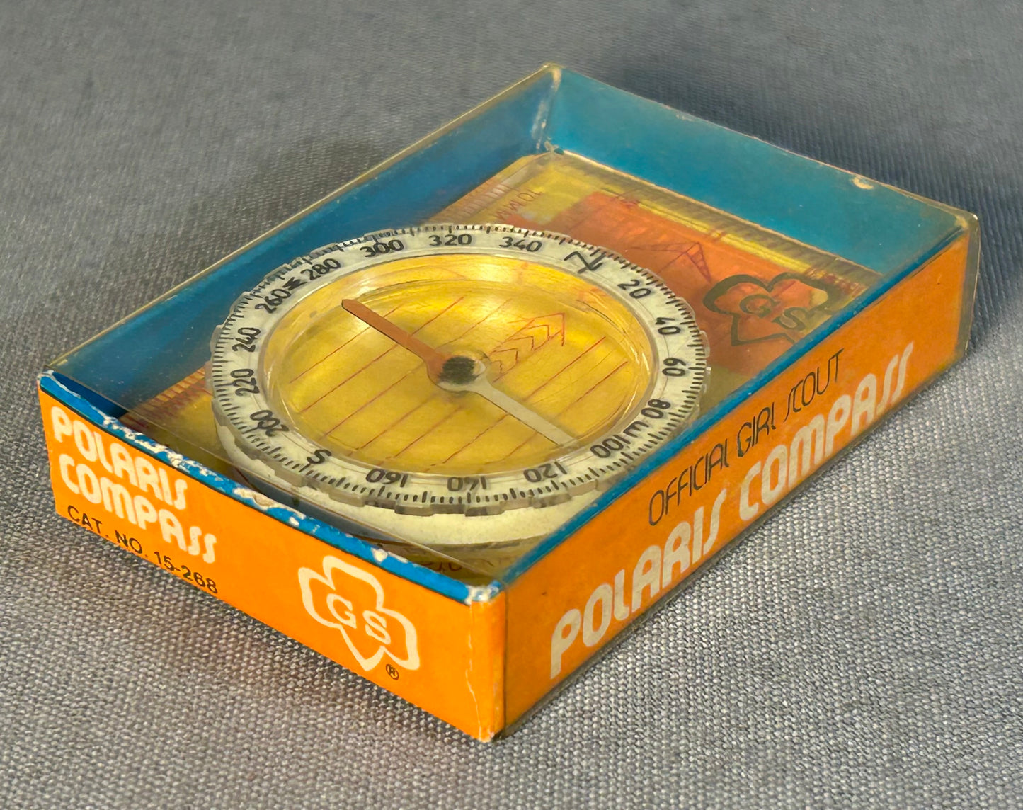Vintage 1970’s Silva Official Girl Scout Polaris Compass No. 15 -268 in Box