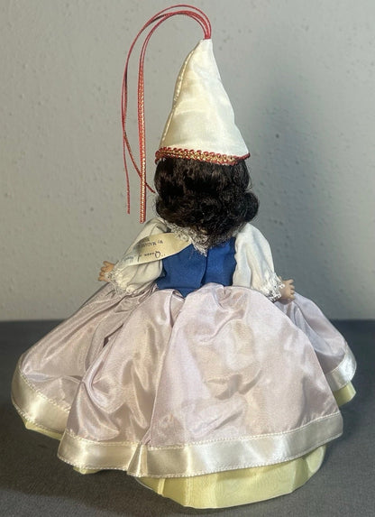Vintage 1980’s American Madame Alexander Queen of Hearts Hard Plastic/Vinyl Doll with Stand