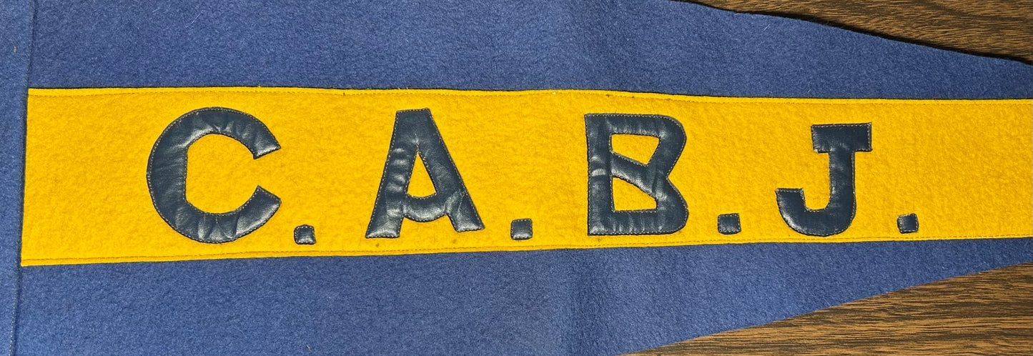 1940’s Argentinian Club Atlético Boca Juniors Football Felt Pennant