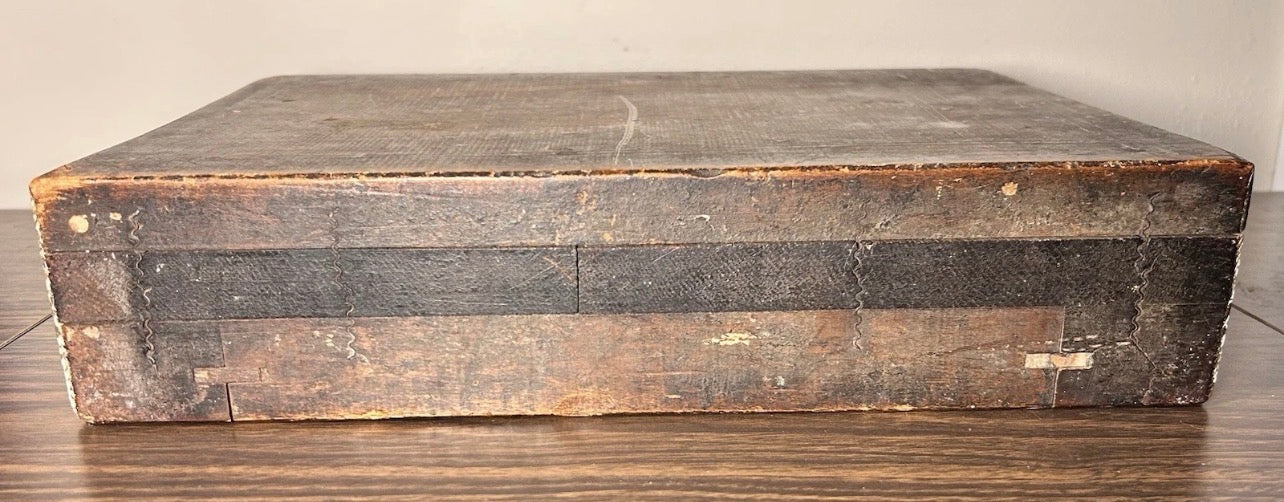 Mid 19th Century American Victorian Rococo Revival Style Carved Black Walnut Wood Architectural Molding Pattern Block