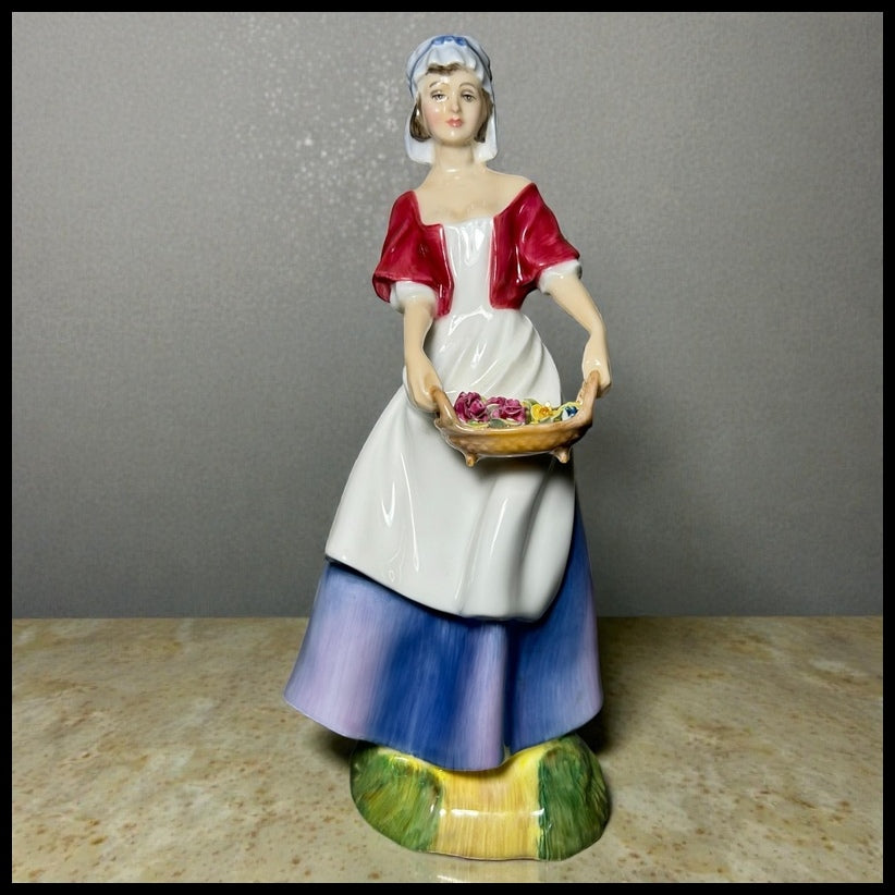 Vintage 1989 English Royal Doulton Porcelain Dawn Figurine (HN 3528) (Retired)
