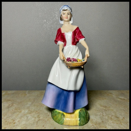 Vintage 1989 English Royal Doulton Porcelain Dawn Figurine (HN 3528) (Retired)