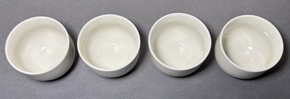 Vintage 1970’s Japanese Kutani Porcelain Peacock/Floral Motifs Six-Piece Teapot and Teacups Set