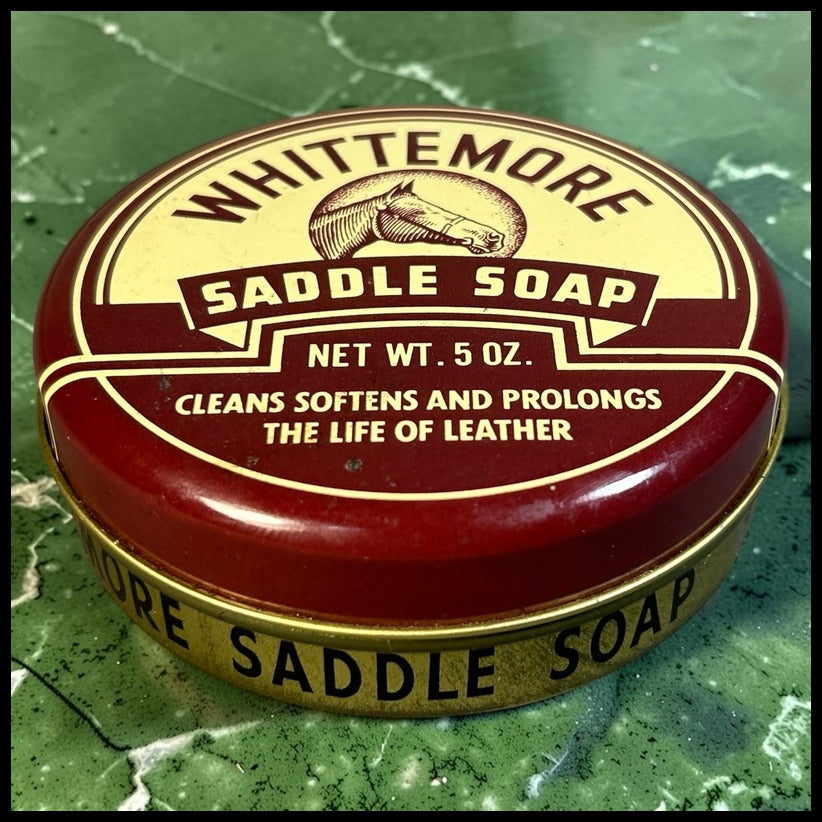 Vintage Circa 1970 American Whittemore Saddle Soap Metal Tin