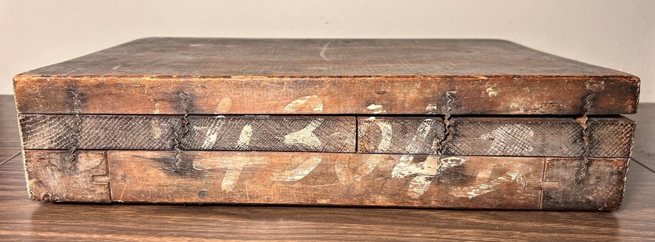 Mid 19th Century American Victorian Rococo Revival Style Carved Black Walnut Wood Architectural Molding Pattern Block