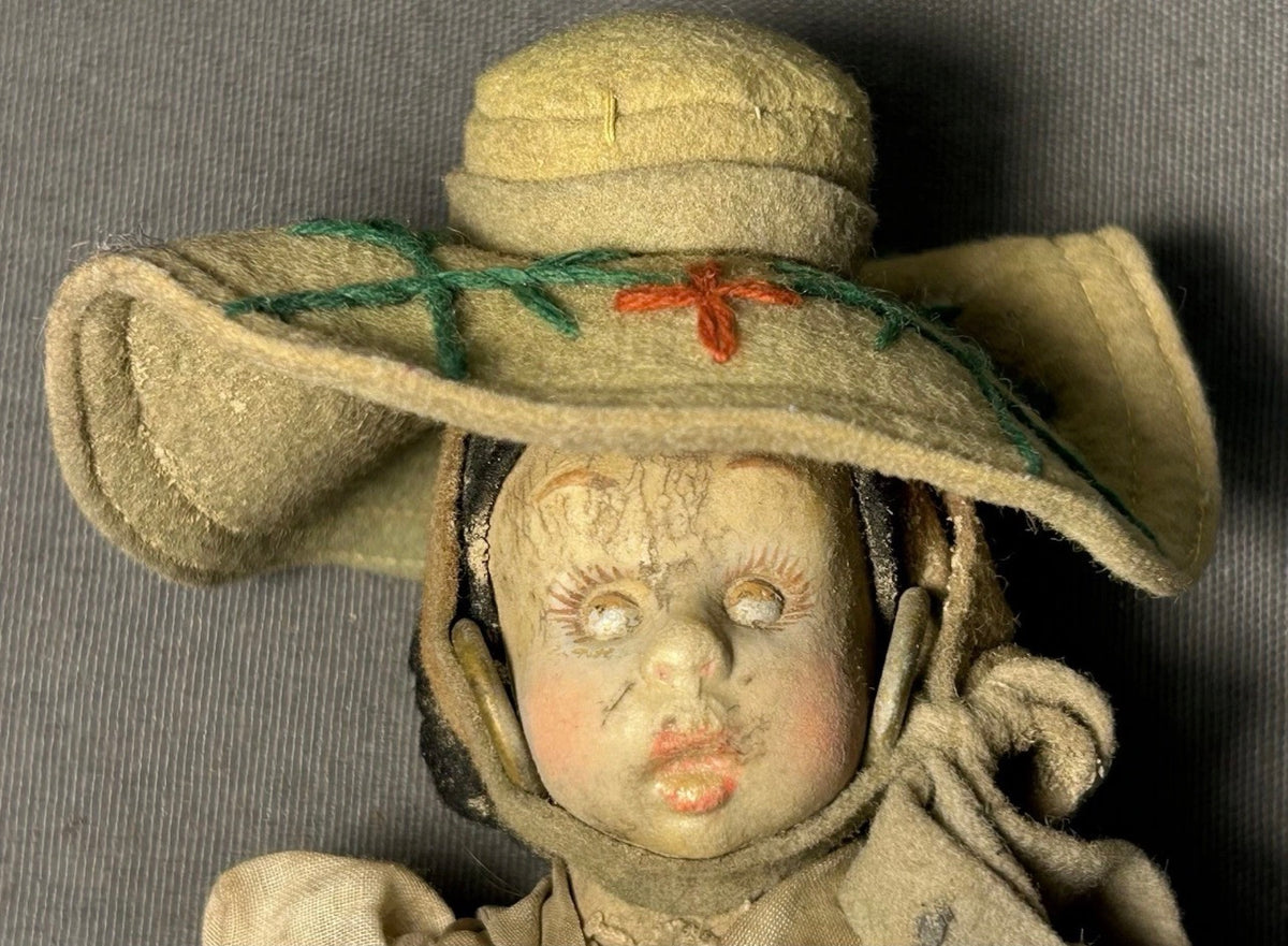 1930’s Italian Lenci Mascotte Series Woman Painted Felt Doll