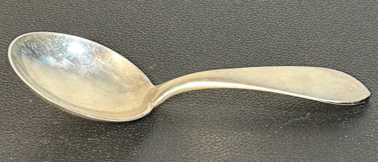 1924-1932 American S. Kirk & Son Inc. Sterling Silver Old Maryland Plain Pattern Baby Spoon