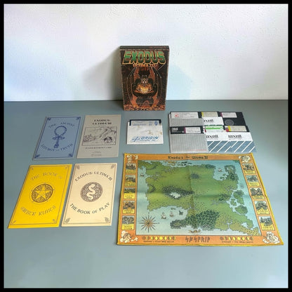 Vintage 1983 Exodus: Ultimata III Complete Big-Box PC Video Game Published by Origin Systems