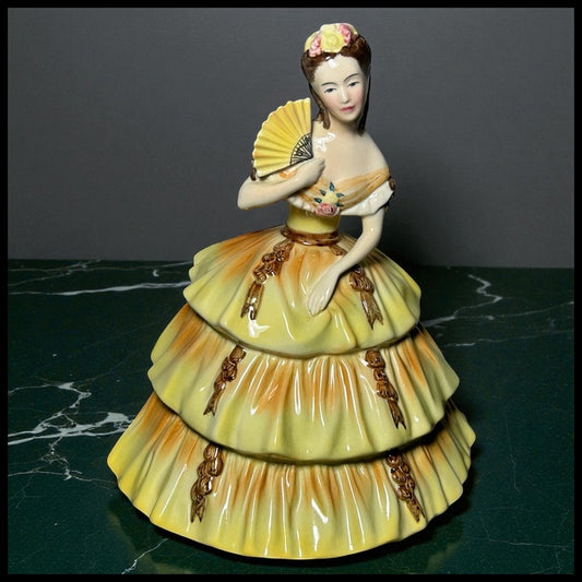 Vintage 1950’s American Goldscheider Everlast Ceramic Southern Belle Figurine